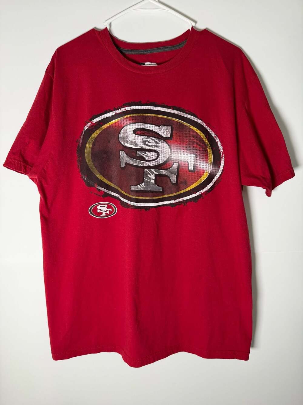 San Francisco 49ers Red T-shirt Men's XL Ring Spun Soft